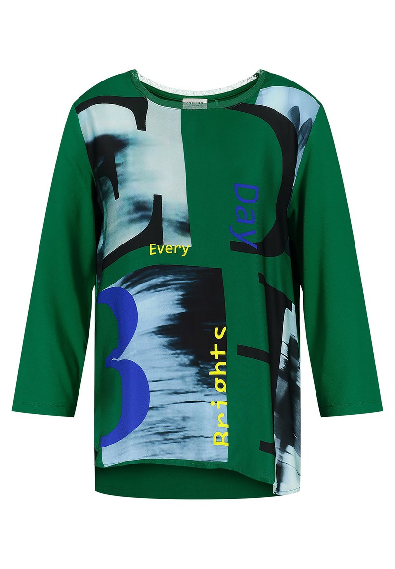 Weber 3/4 ARM MIT MIX - Camiseta de manga larga vibrant green/verde - Zalando.es