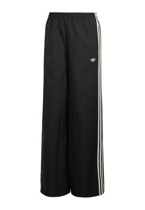 adidas Originals, LOOSE CHECK TRACK PANTS - Trousers - black