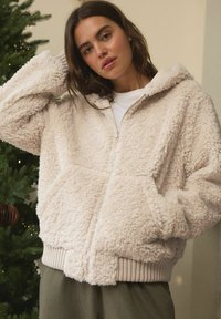 Next FULL ZIP JACKET - Jachetă din fleece - ecru