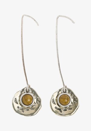 Seasalt Cornwall, SEASALT CORNWALL DOUBLE DISC EARRINGS - Kõrvarõngad - yellow - pear silver mix