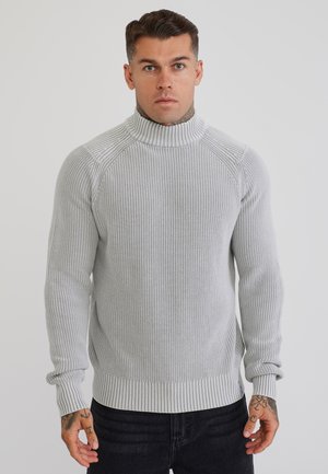 SIKSILK, HIGH NECK SWEATER. - Jumper - grey