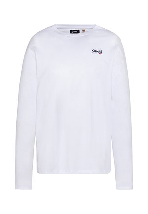 Langærmet T-shirt - blanc