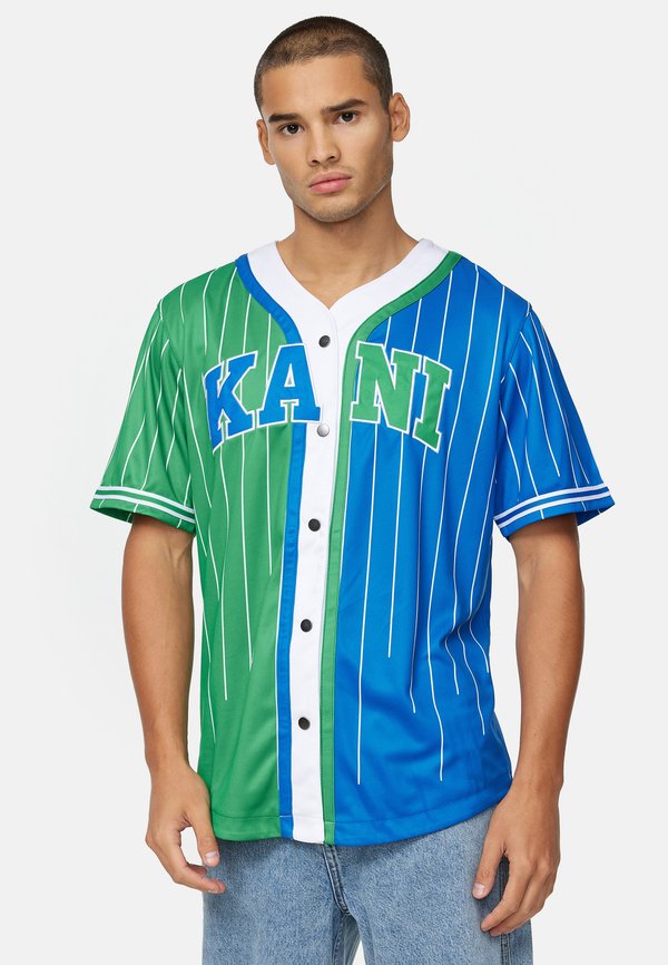 SERIF PINSTRIPE BLOCK BASEBALL SHIRT  UNISEX - Hemd