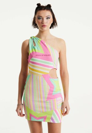 House of Holland STAR PRINT WITH CUT OUT - Shift dress - multi coloured