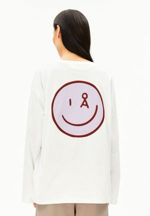 ARMEDANGELS, FIETAA SMILE - Longsleeve - white-moonlit lilac