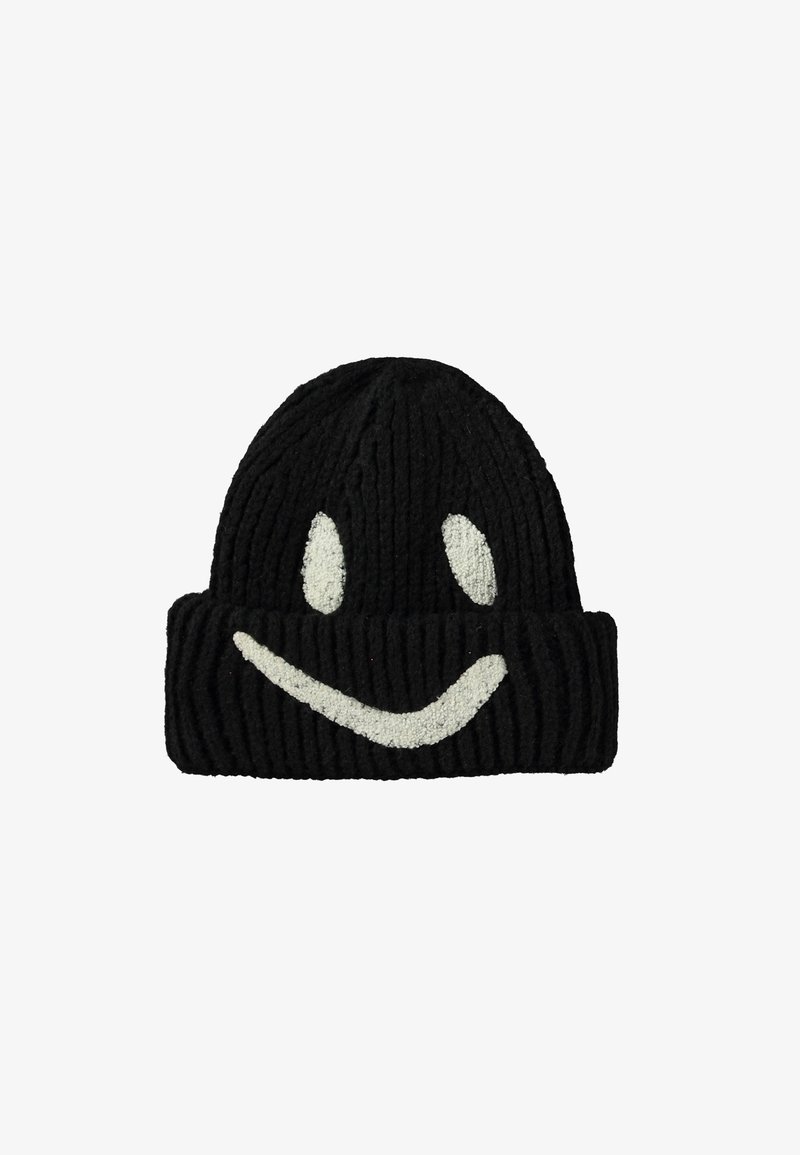 Molo KIM SMILE SKATER BEANIE UNISEX - Kapa - black