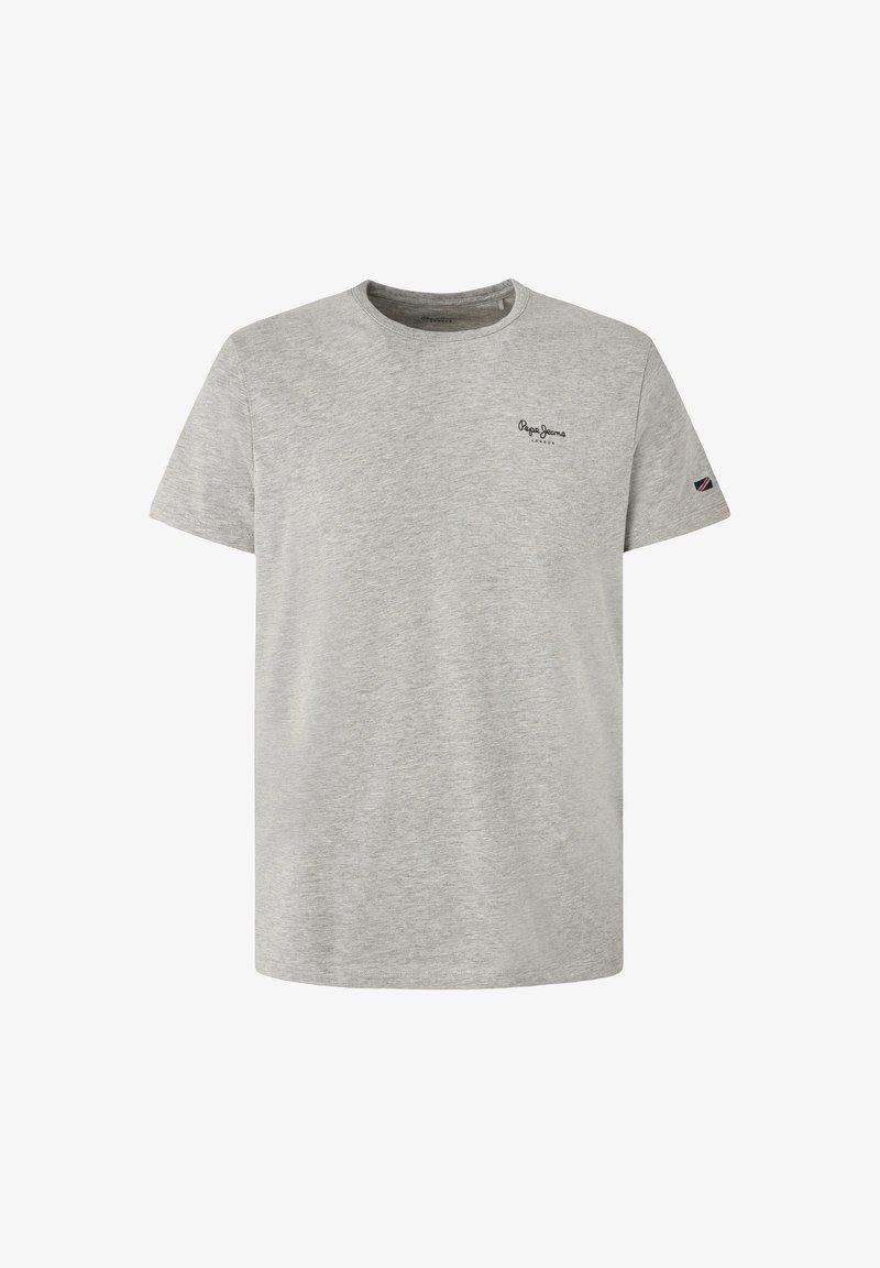 T-shirt Pepe Jeans Eggo Logo manica corta grigio verdone bianco T-shirt Pepe Jeans Eggo Logo manica corta grigio verdone bianco