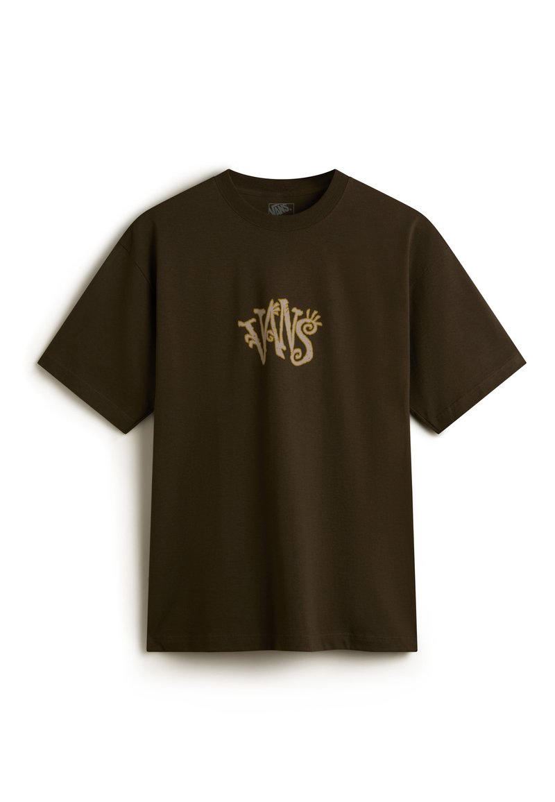 Vans T-shirt print bruin