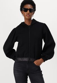 KARL LAGERFELD Φούτερ με κουκούλα - black