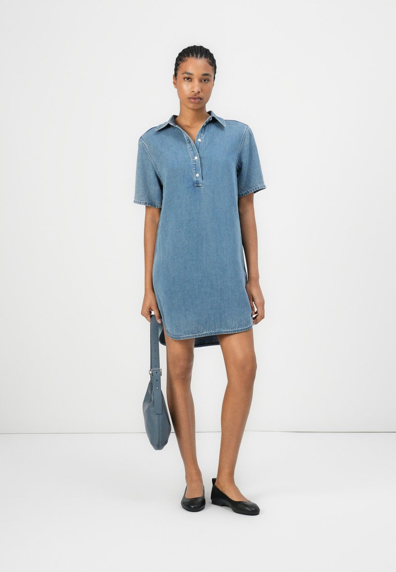 samsoe denim dress Samsoe Samsoe Saskylar Denim Maxi Dress - Blue - 36% Off