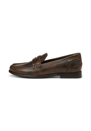 Slip-ons - vintage dark brown