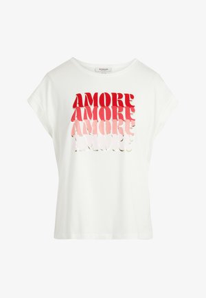 Morgan, MESSAGE - T-shirt imprimé - blanc