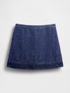 GAPSTUDIO DENIM TWEED MINI SKIRT - Saia de ganga - dark wash indigo