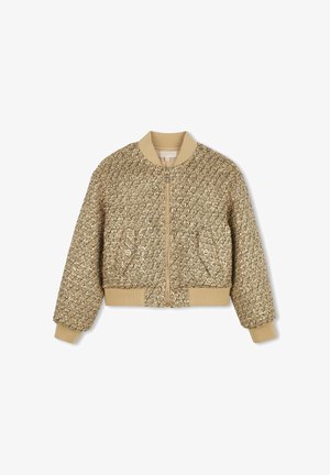 Michael Kors Kids, VESTE EN TEWEED - Blouson Bomber - aspen gold-coloured