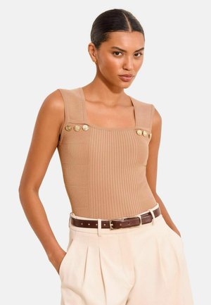Lipsy, Top - mocha brown