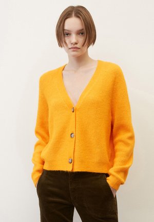 REGULAR AUS SOFTEM - Cardigan - orange glow