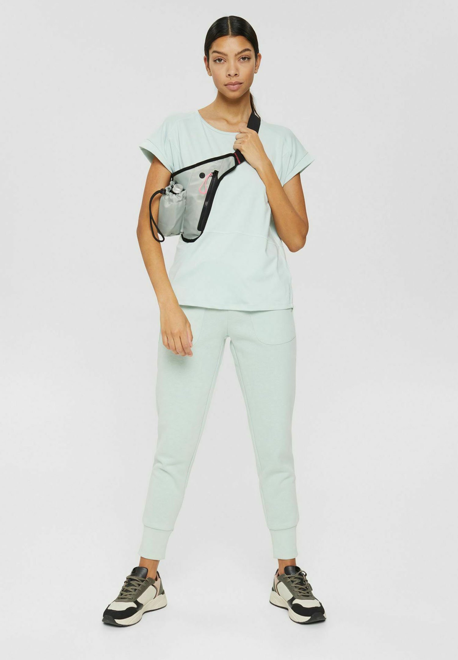 Esprit Sports Sport T-shirt - pastel green/lichtgroen gemêleerd - Zalando.nl