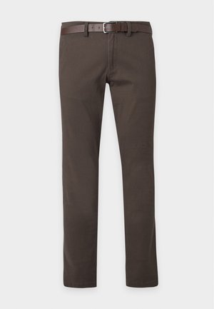 Jack & Jones, JPSTMARCO JJDAVE WITH BELT - Chinos - turkish coffee