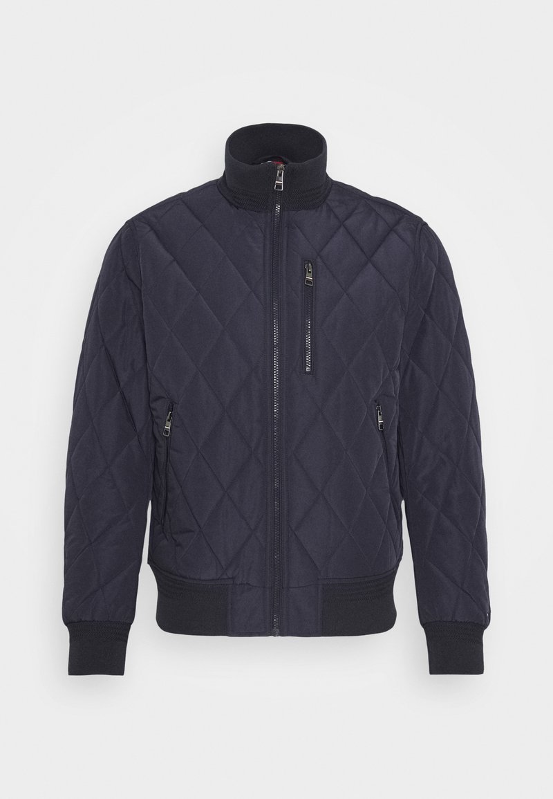 Tommy Hilfiger Diamond Quilted Bomber Light Jacket Blue Zalando Co Uk