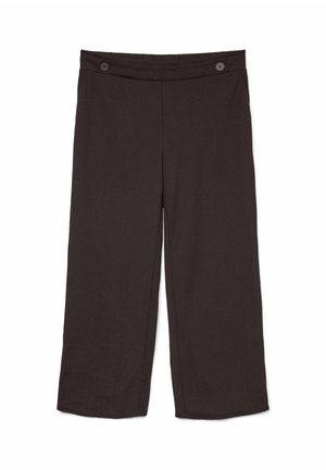 Vero Moda Curve, VMCLIVA HW WIDE PANT CUR NOOS - Bukser - chocolate torte