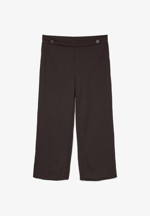 Vero Moda Curve, VMCLIVA HW WIDE PANT CUR NOOS - Bukser - chocolate torte