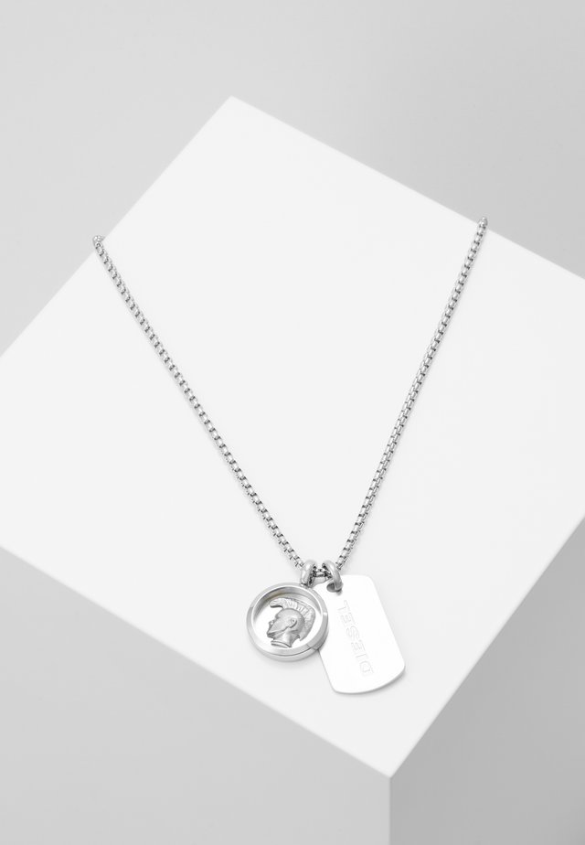 DOUBLE PENDANT - Collier - silver-coloured
