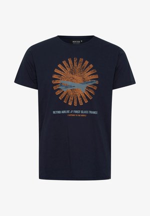 INDICODE JEANS, IDRONNY - T-shirt imprimé - navy