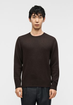 MY CREW - Striktrøje - dark brown