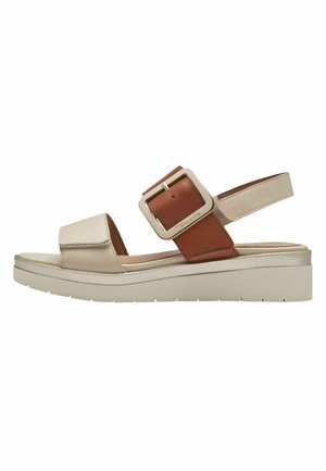 COMFORT  - Platform sandals - ivory comb