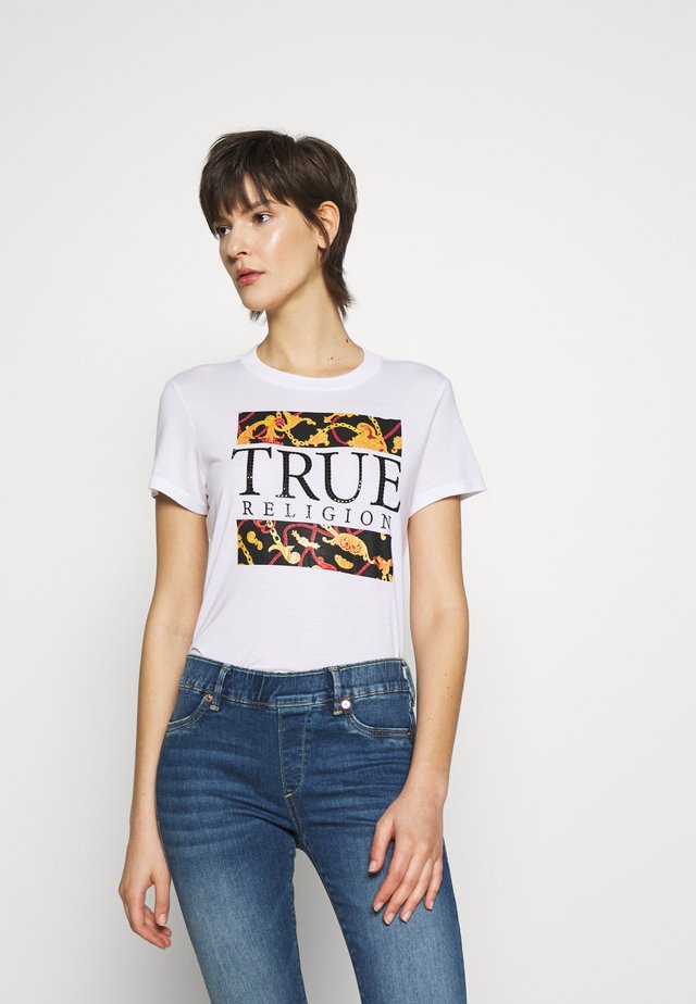 CHAIN CREW TEE - Camiseta estampada - white