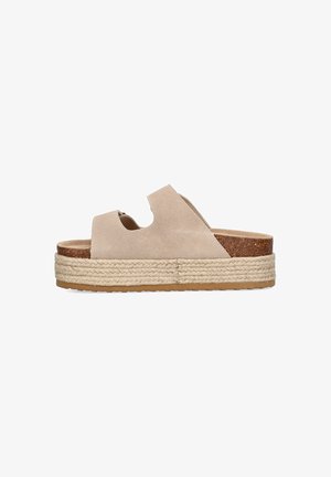 Luna Collection, Mules de tacón - beige