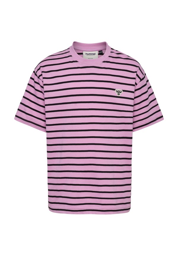 LOOSE STRIPED - T-Shirt print - smoky grape