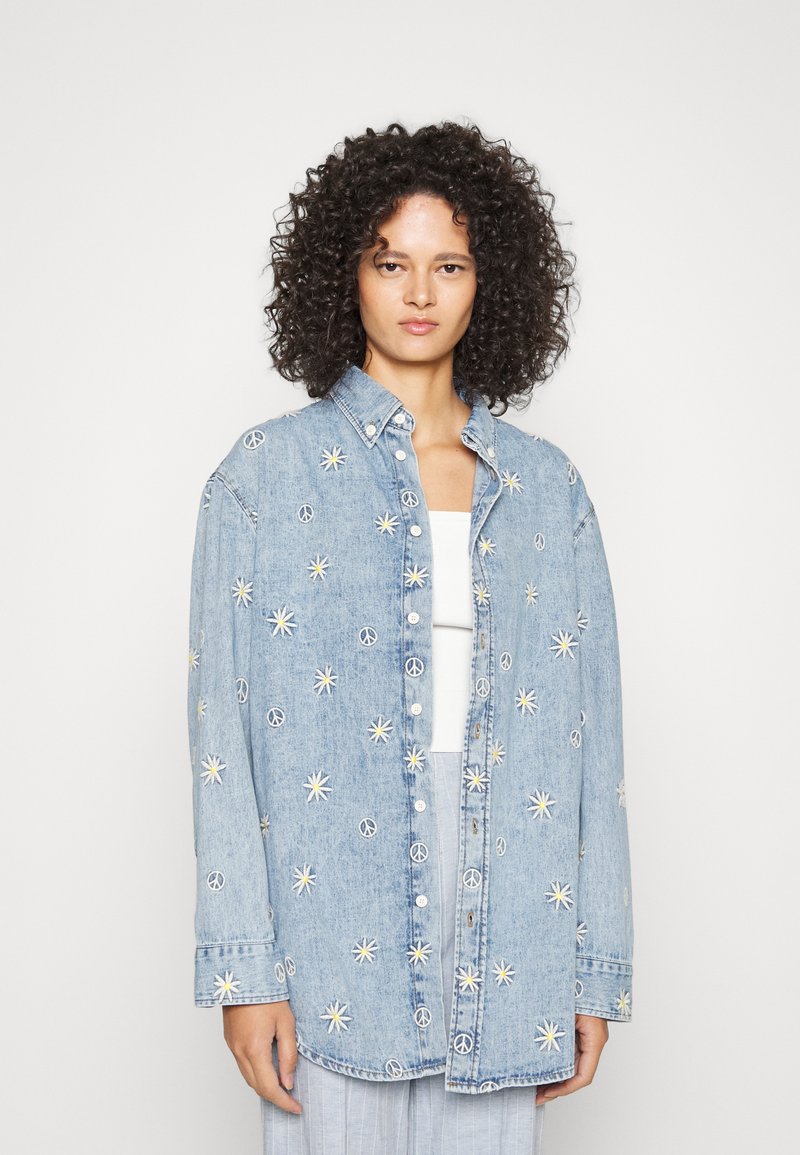 Damen Kleider | sandro Bluse bleu jean/blau - SV36449 Damen Kleider | sandro Bluse bleu jean/blau - SV36449