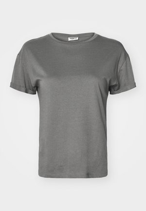 Noisy May NMBRANDY - Lihtne T-särk - charcoal gray