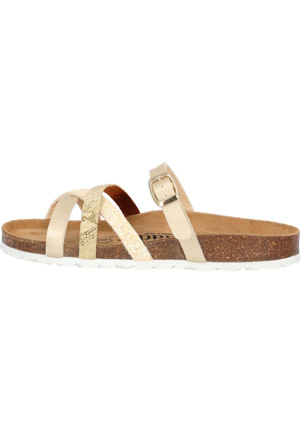 CRUISI - Pantolette flach - beige kombi