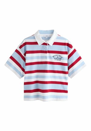 Next, REGULAR FIT - SHORT SLEEVE STRIPED RUGBY POLO SHIRT . - Polo - red blue white