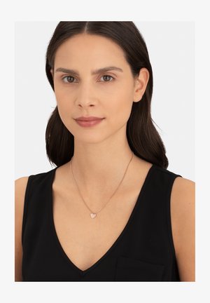 Liebeskind Berlin Orecchini LJ-1208-E-30 – Cerchio In Acciaio Con Ciondolo Smaltato Rosa, 3cm, Regalo In Confezione Originale