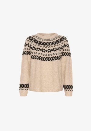 Cream CHERRIE - Pullover - ancient scroll jaquard