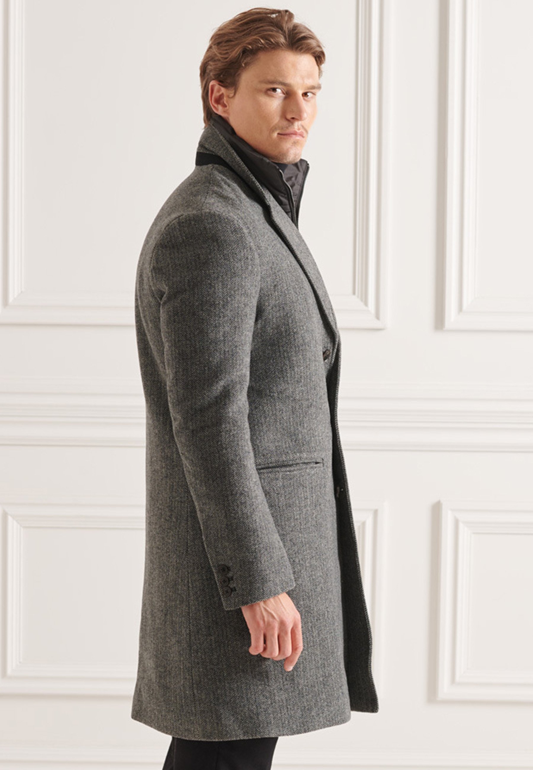 Superdry Classic coat - grey 