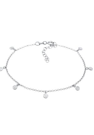 COIN STRUCTURED - Armband - silberfarben