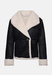 FLEECE BLAZER - Vinterjakke - black/cream