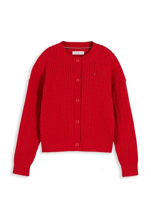 Tommy Hilfiger, CABLE CARDIGAN - Cardigan - red