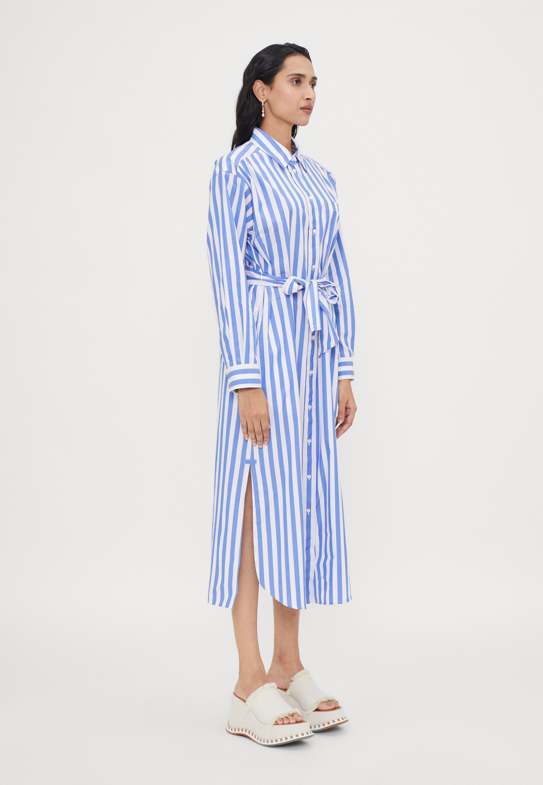 ワンピースその他 'S Max Mara White/blue striped shirt dress ワンピースその他 'S Max Mara White/blue striped shirt dress