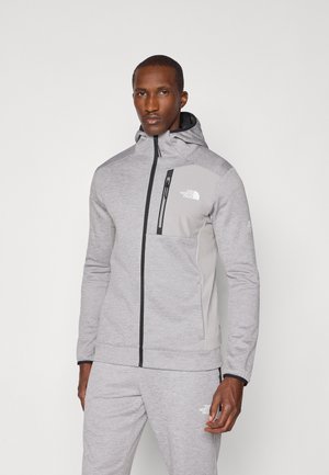 The North Face MOUNTAIN ATHLETICS FULL ZIP  - Cipzáras pulóver - pale grey heather/meld grey