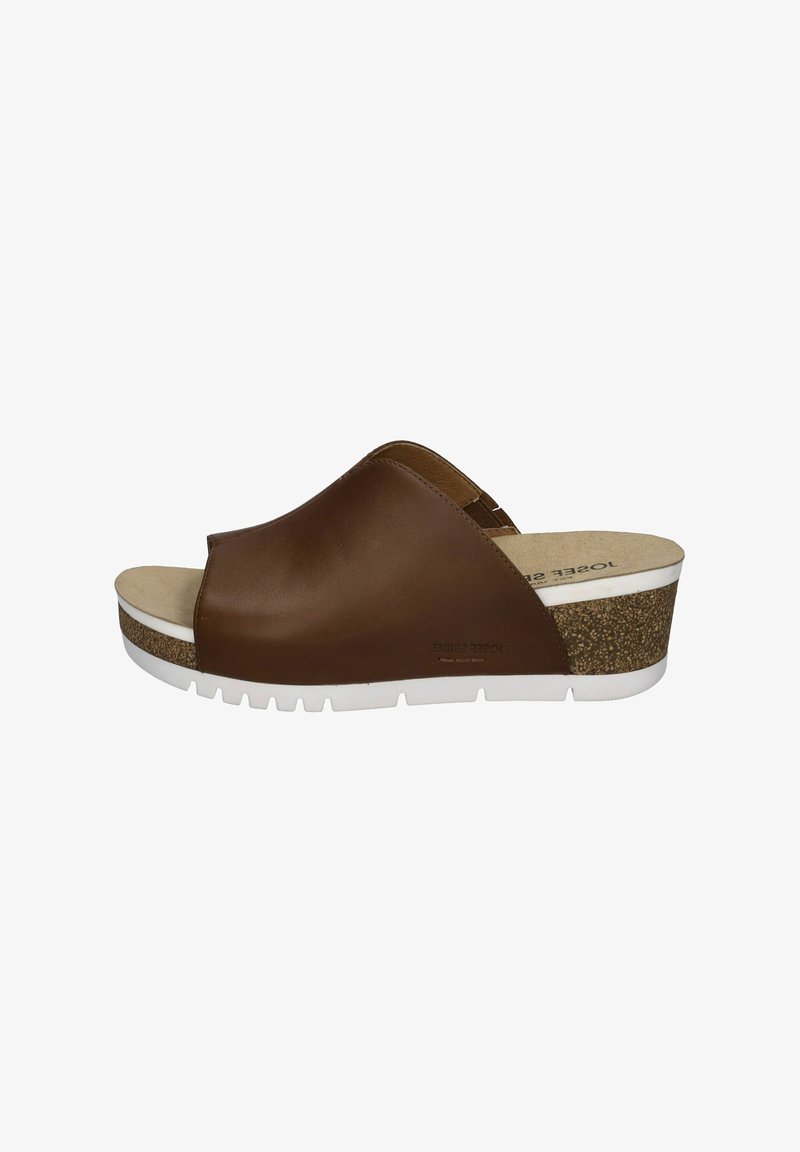 Josef Seibel Ciabattine con tacco - cognac