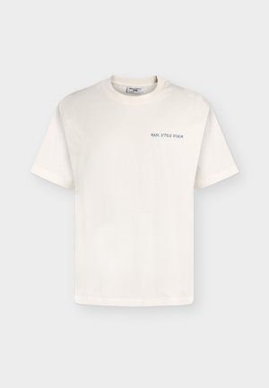 Marc O'Polo DENIM, RELAXED FIT T-SHIRT - Printtipaita - silky white