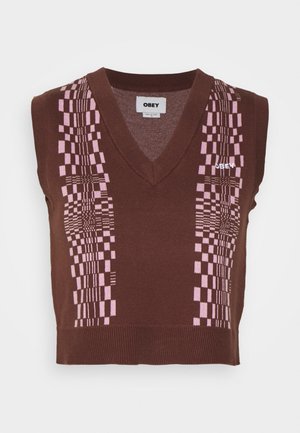 Obey Clothing, MELISSA VEST - Top - sepia/multi