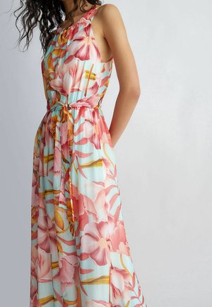 Maxi dress - mottled pink