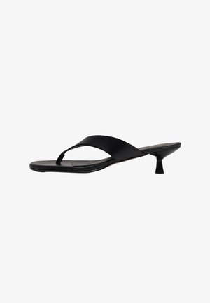 mtng, SANDALIAS DE TACÓN KITTY - Sandales tongs - black
