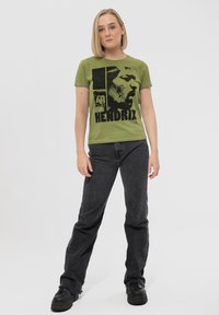 Paradiso Clothing JIMI HENDRIX LET ME LIVE - Print T-shirt - green